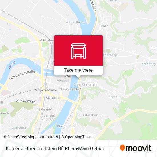 Карта Koblenz Ehrenbreitstein Bf