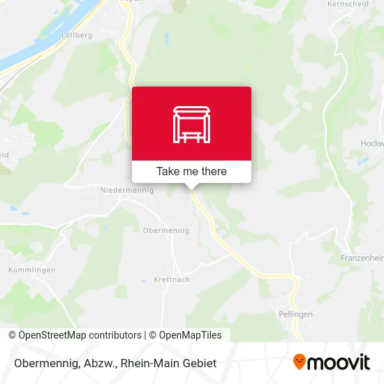 Карта Obermennig, Abzw.