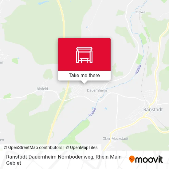 Ranstadt-Dauernheim Nornbodenweg map