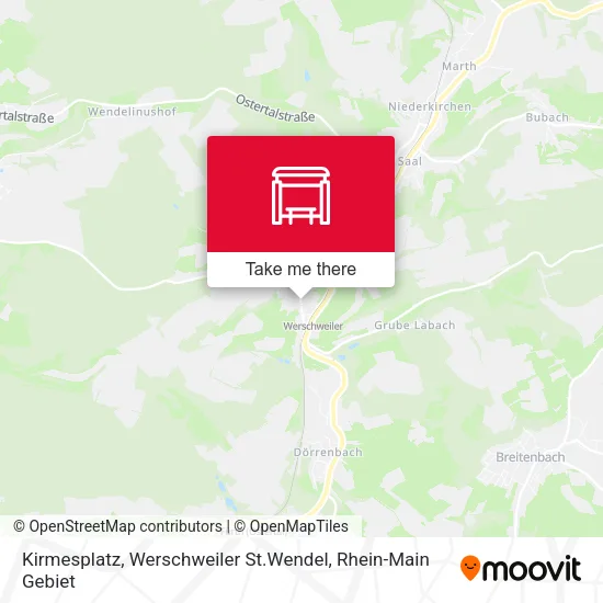 Карта Kirmesplatz, Werschweiler St.Wendel