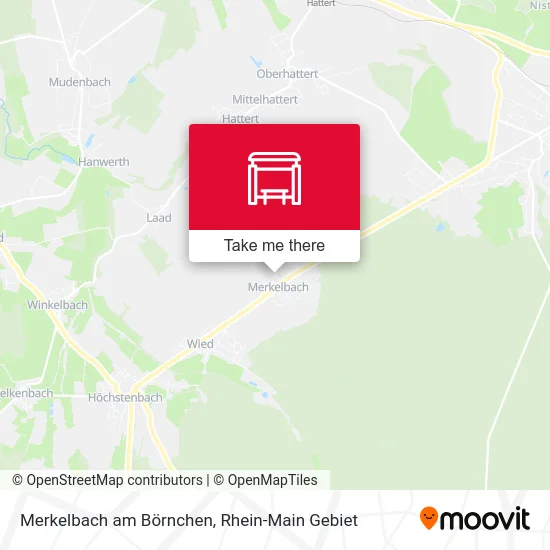 Карта Merkelbach am Börnchen