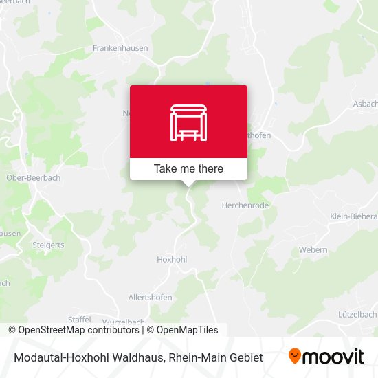 Карта Modautal-Hoxhohl Waldhaus