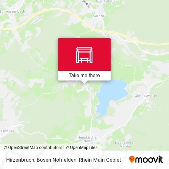 Hirzenbruch, Bosen Nohfelden map