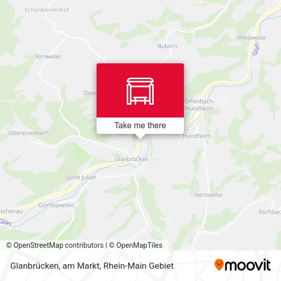 Карта Glanbrücken, am Markt