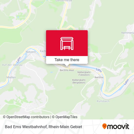 Карта Bad Ems Westbahnhof