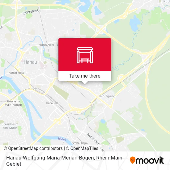 Карта Hanau-Wolfgang Maria-Merian-Bogen