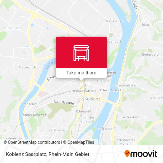 Карта Koblenz Saarplatz