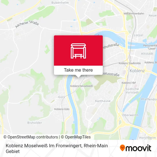 Карта Koblenz Moselweiß Im Fronwingert