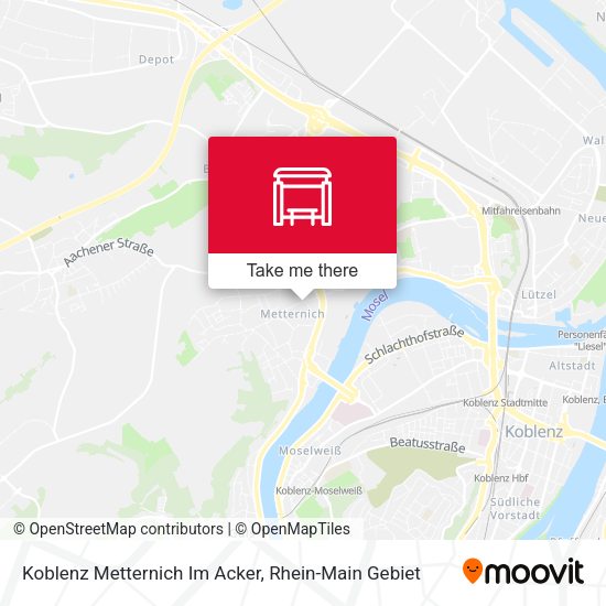 Карта Koblenz Metternich Im Acker