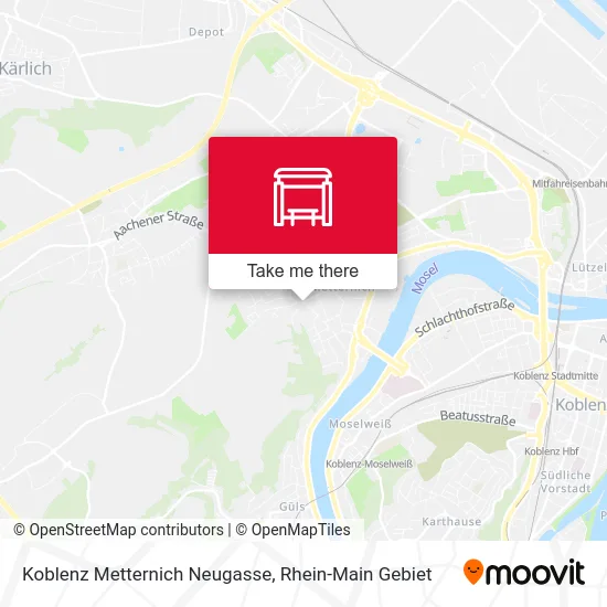 Карта Koblenz Metternich Neugasse