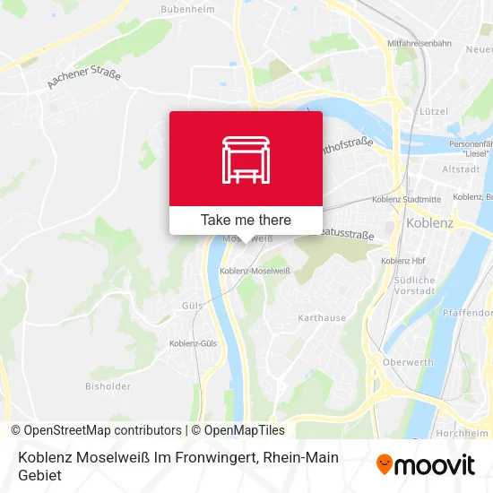 Карта Koblenz Moselweiß Im Fronwingert
