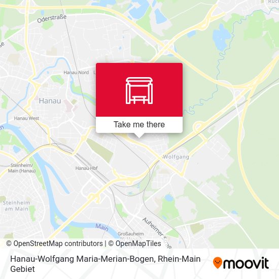 Карта Hanau-Wolfgang Maria-Merian-Bogen