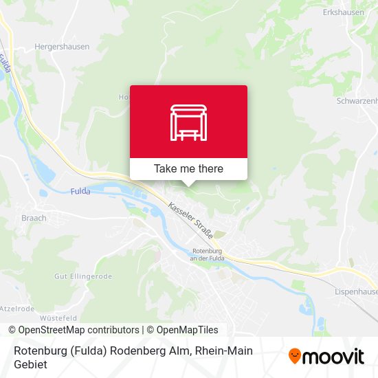 Карта Rotenburg (Fulda) Rodenberg Alm