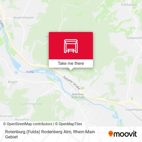 Карта Rotenburg (Fulda) Rodenberg Alm