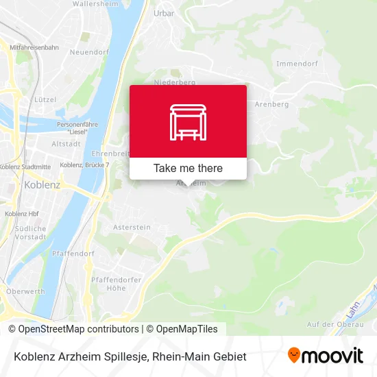 Карта Koblenz Arzheim Spillesje