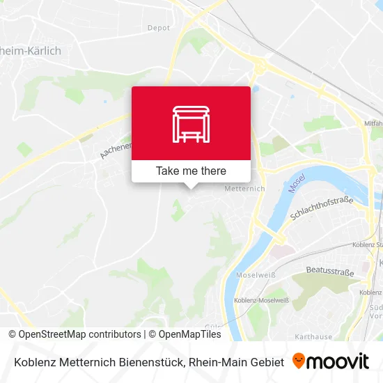 Карта Koblenz Metternich Bienenstück