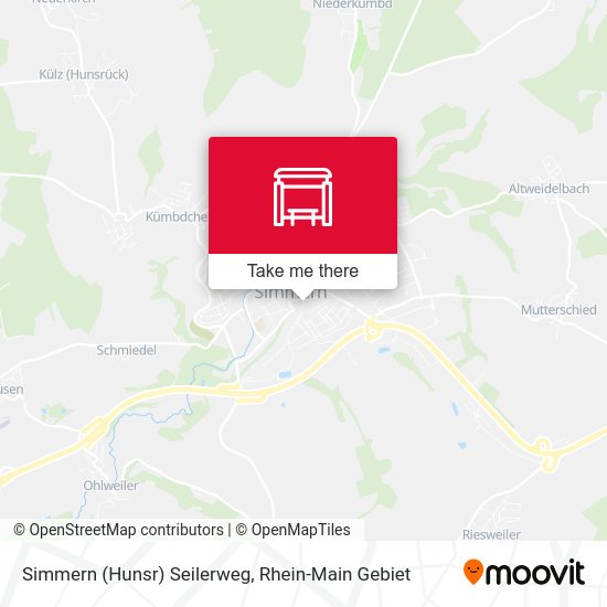 Карта Simmern (Hunsr) Seilerweg