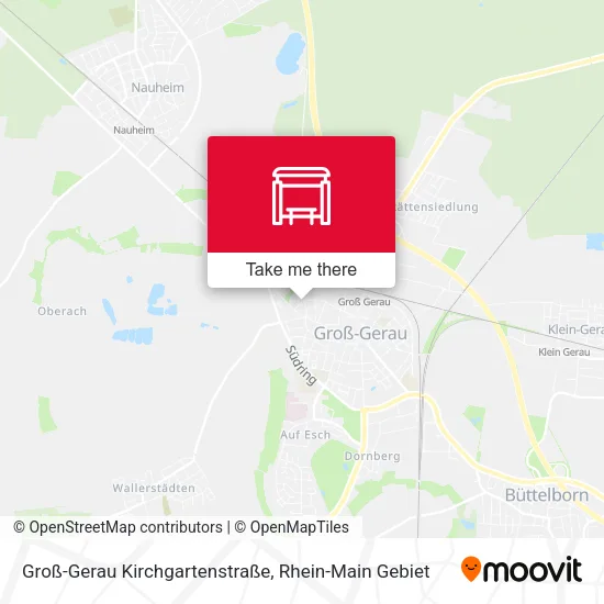 Карта Groß-Gerau Kirchgartenstraße