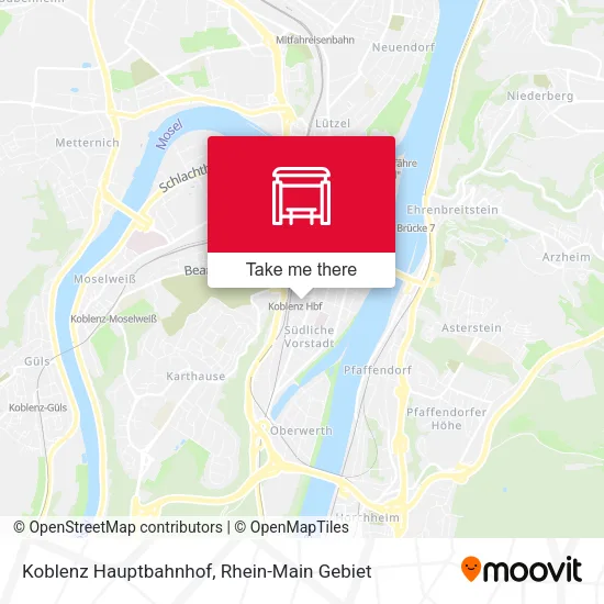 Карта Koblenz Hauptbahnhof