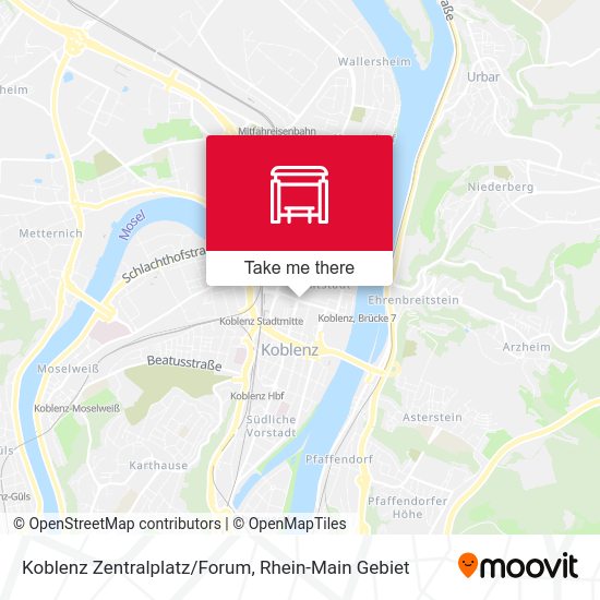 Карта Koblenz Zentralplatz/Forum