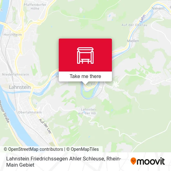 Карта Lahnstein Friedrichssegen Ahler Schleuse