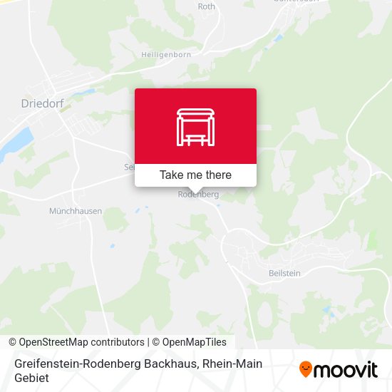 Карта Greifenstein-Rodenberg Backhaus