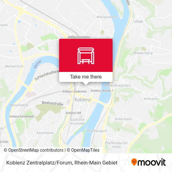 Карта Koblenz Zentralplatz/Forum