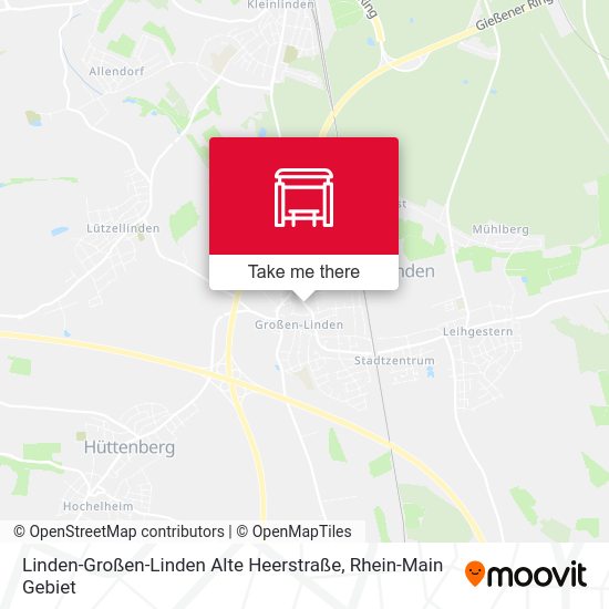 Карта Linden-Großen-Linden Alte Heerstraße