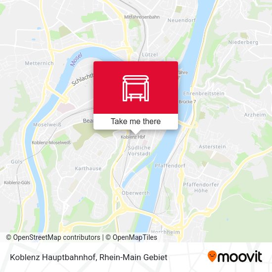 Карта Koblenz Hauptbahnhof