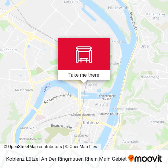 Карта Koblenz Lützel An Der Ringmauer