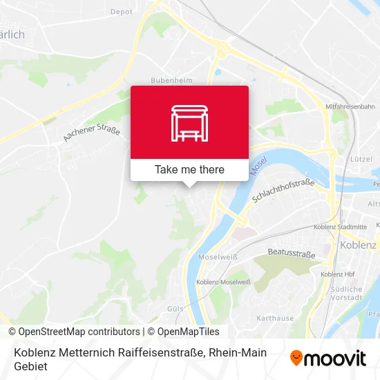 Карта Koblenz Metternich Raiffeisenstraße