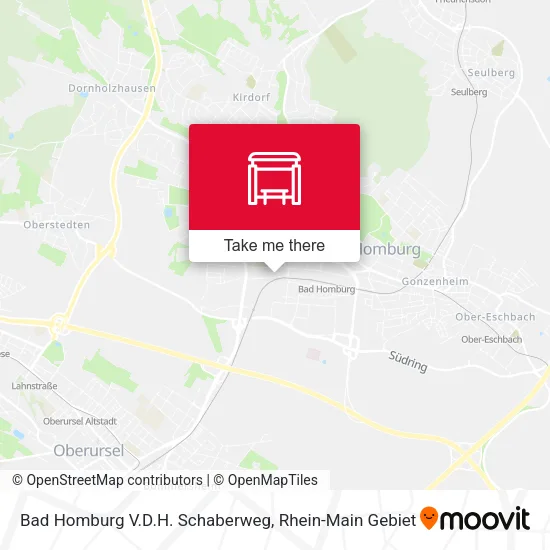 Карта Bad Homburg V.D.H. Schaberweg