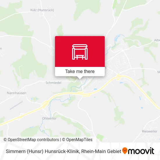 Карта Simmern (Hunsr) Hunsrück-Klinik