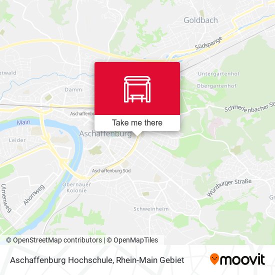 Aschaffenburg Hochschule map