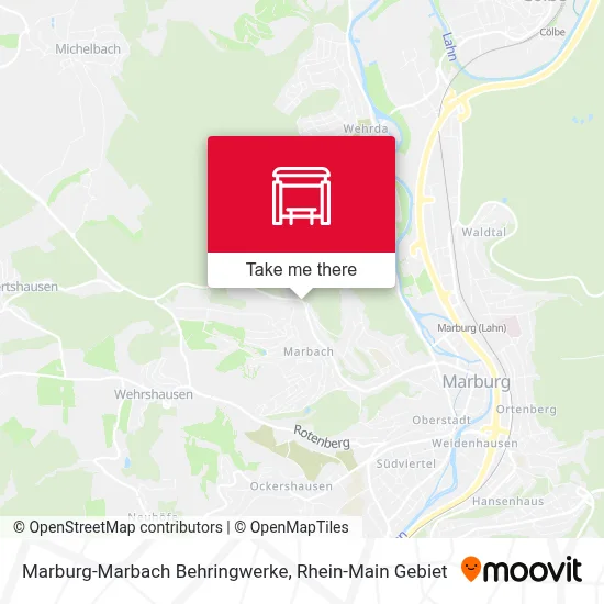 Marburg-Marbach Behringwerke map