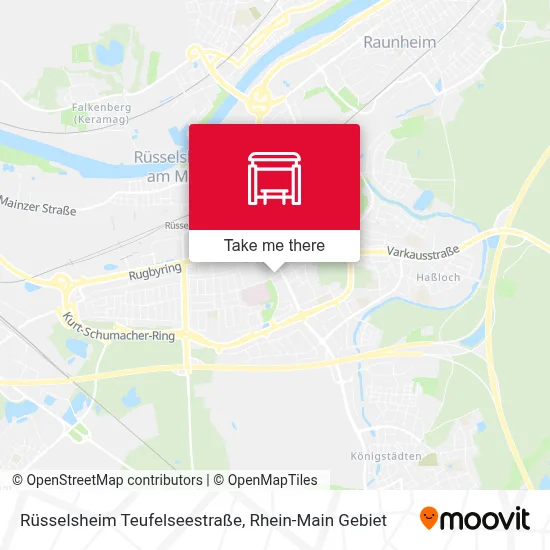 Rüsselsheim Teufelseestraße map