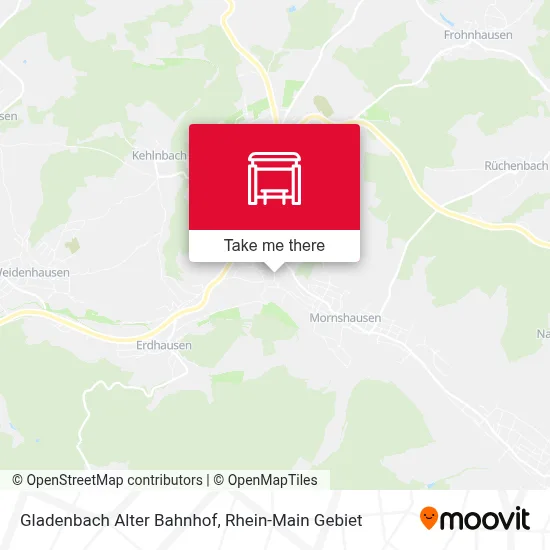 Gladenbach Alter Bahnhof map