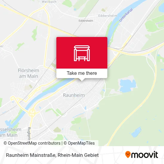 Raunheim Mainstraße map