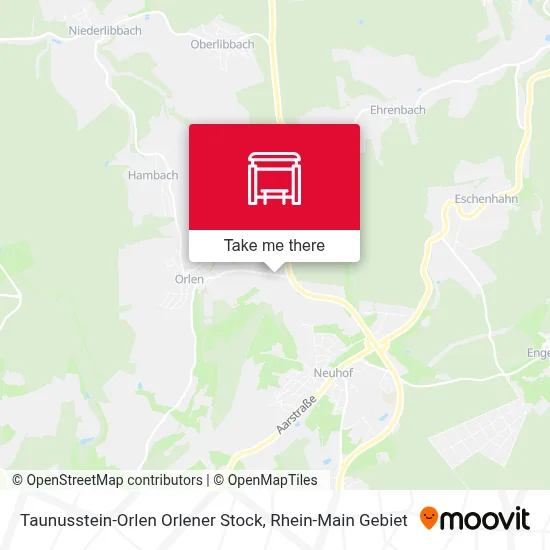 Taunusstein-Orlen Orlener Stock map