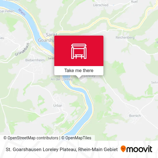 St. Goarshausen Loreley Plateau map