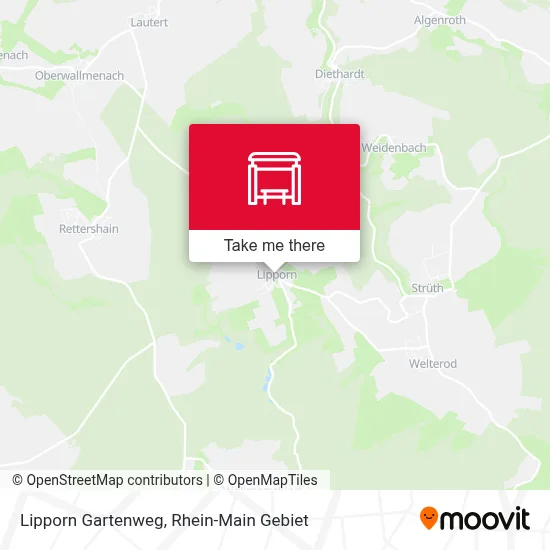 Lipporn Gartenweg map