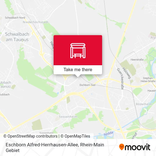 Eschborn Alfred-Herrhausen-Allee map