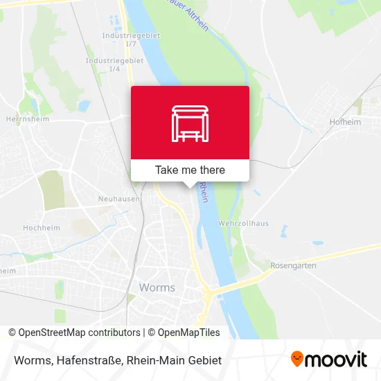 Worms, Hafenstraße map