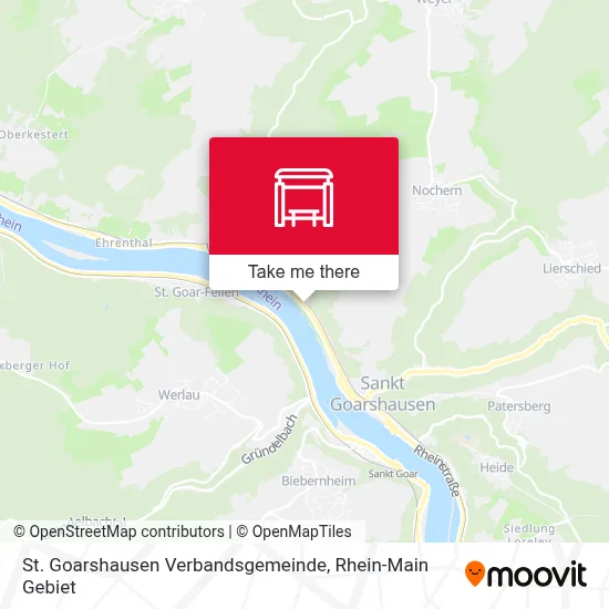 St. Goarshausen Verbandsgemeinde map