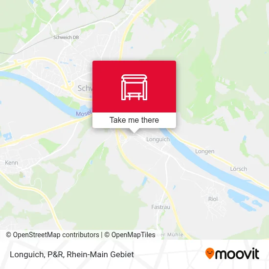 Longuich, P&R map