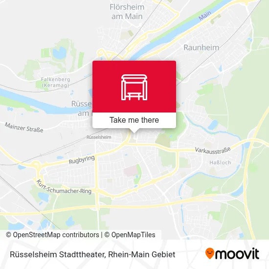 Rüsselsheim Stadttheater map