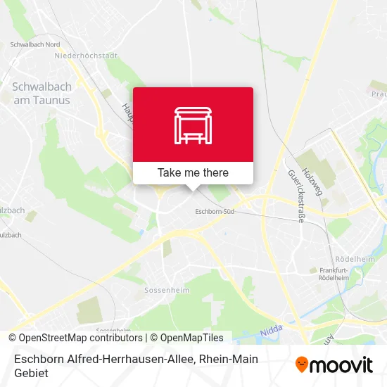 Eschborn Alfred-Herrhausen-Allee map