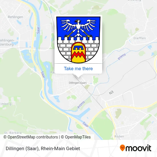 Dillingen (Saar) map