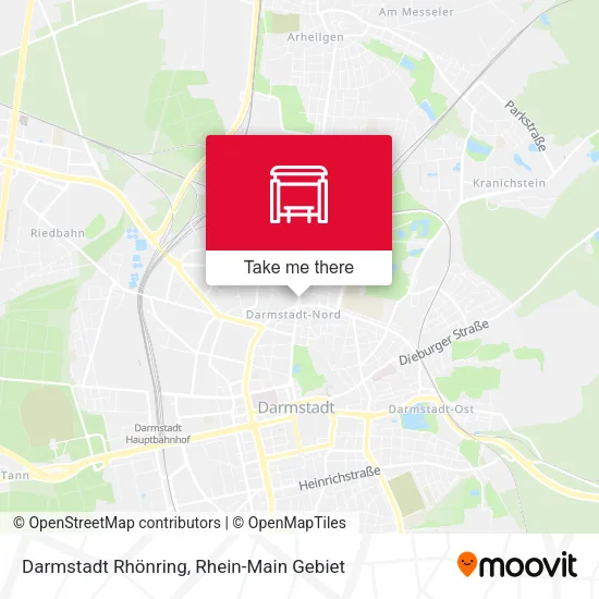 Карта Darmstadt Rhönring