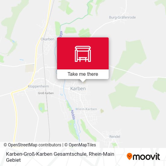 Карта Karben-Groß-Karben Gesamtschule